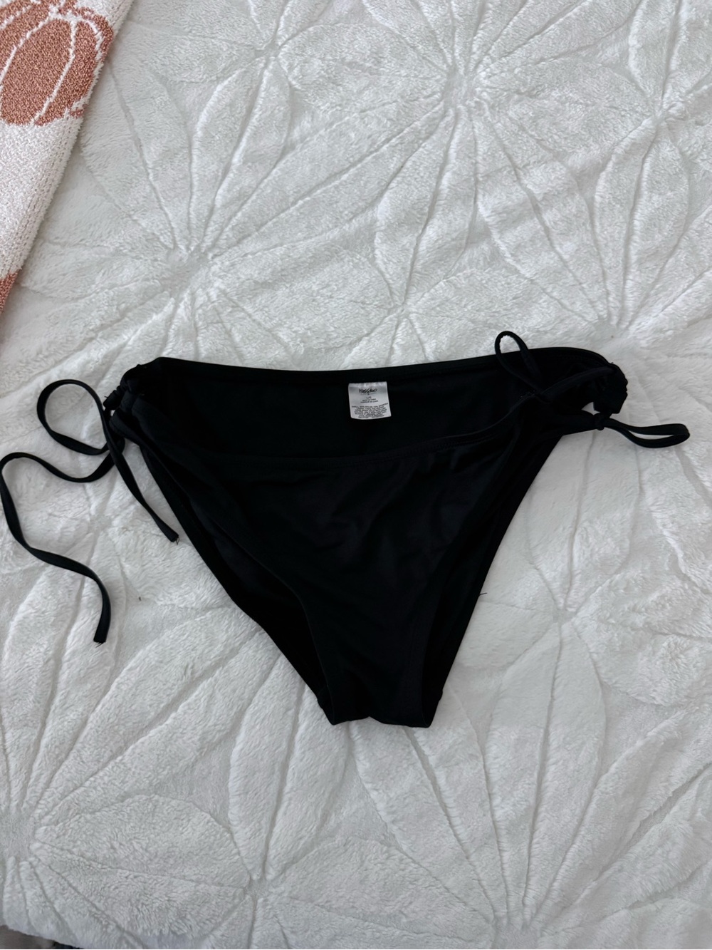 Mossimo Supply Co. Black Tie-Side Bikini Bottoms